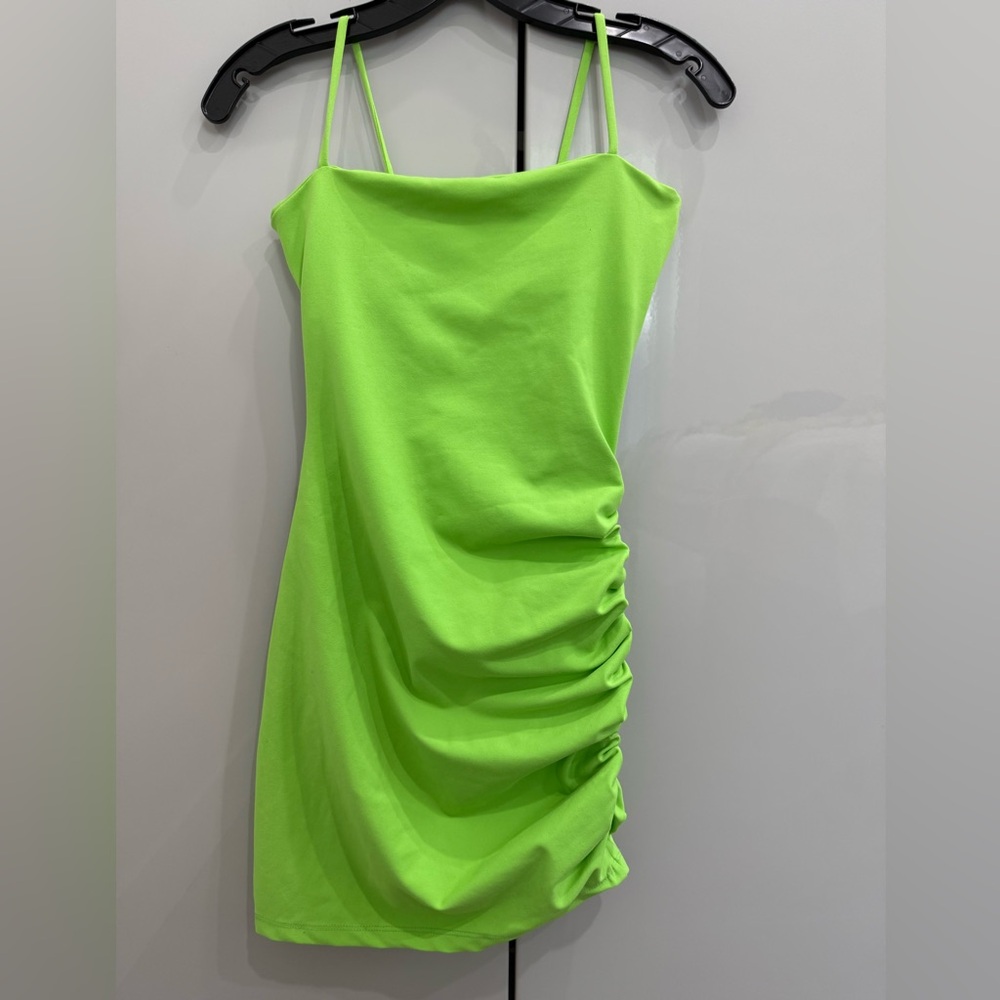 Susana Monaco Neon Green Mini Dress